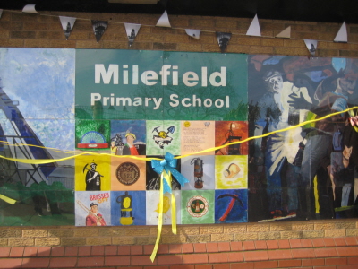 milefield school nameboard